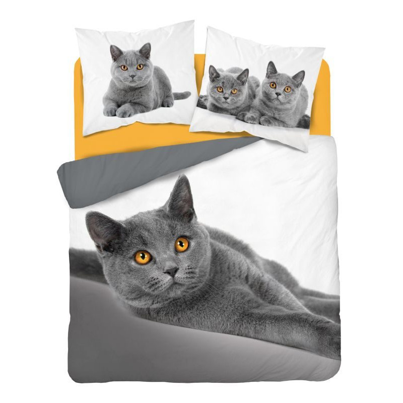 Francúzske obliečky Mačka grey