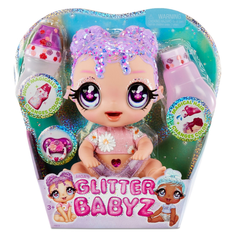 Glitter Babyz Bábika Lila Wildbloom