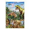 Puzzle Svet Dinosaurov neón 100xl