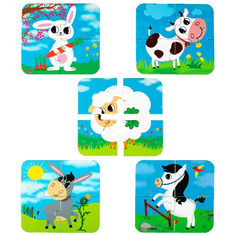 Puzzle zvieratká