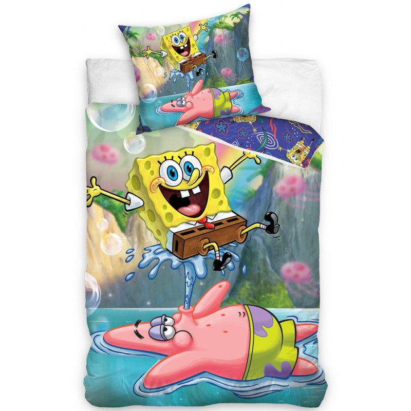 Obliečky Sponge Bob Vodotrysk