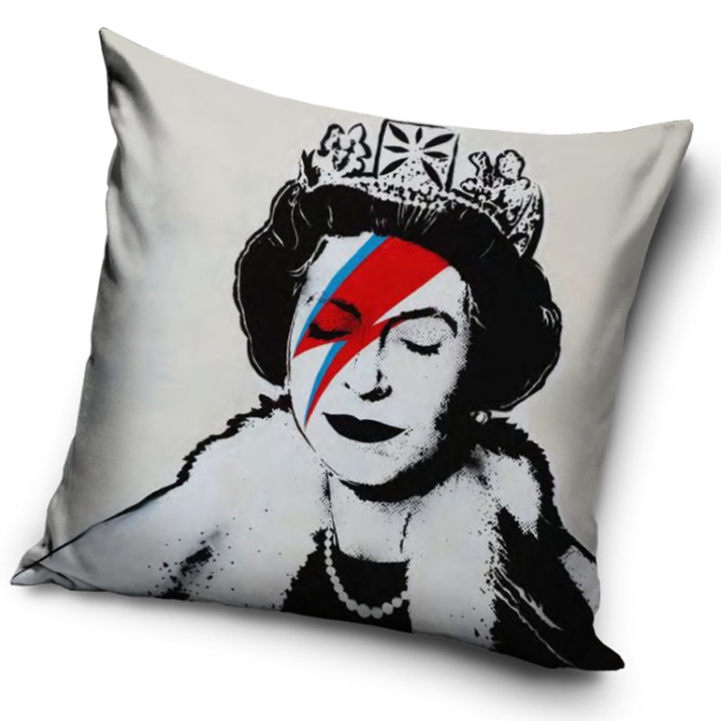 Plyšová obliečka na vankúšik Banksy Queen Ziggy