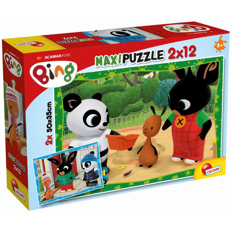 Zajačik BING a jeho priatelia - MAXIpuzzle 2x12