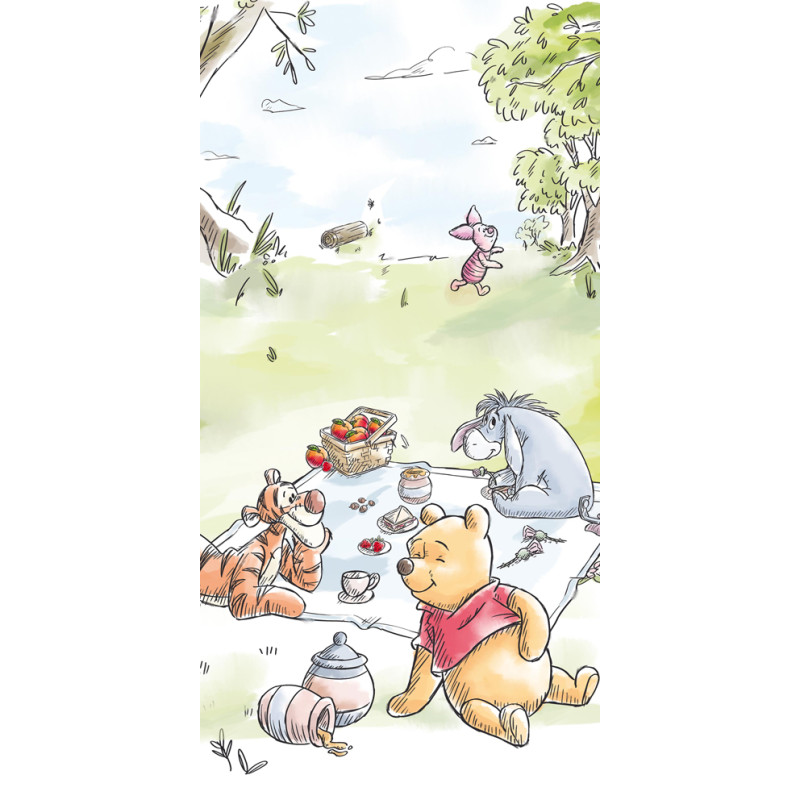 Osuška Medvedík Pú na pikniku s kamarátmi