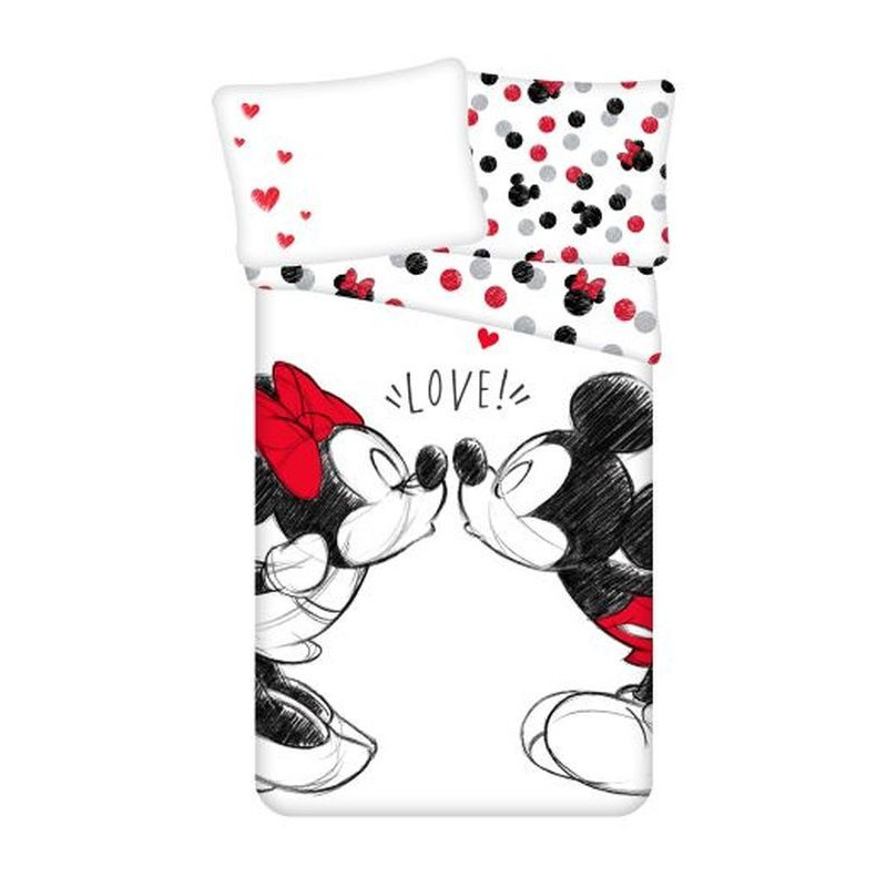 Obliečky Mickey a Minnie Love