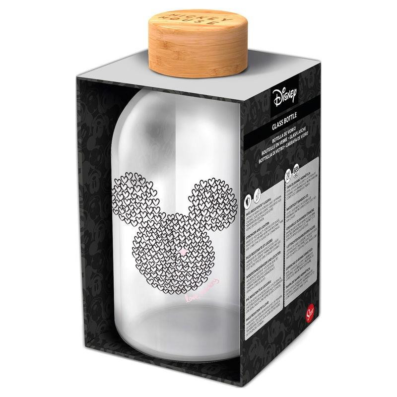 Sklenená fľaša Mickey