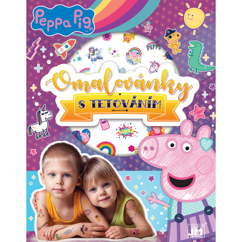 Omaľovánka s tetovaním Prasiatko Peppa