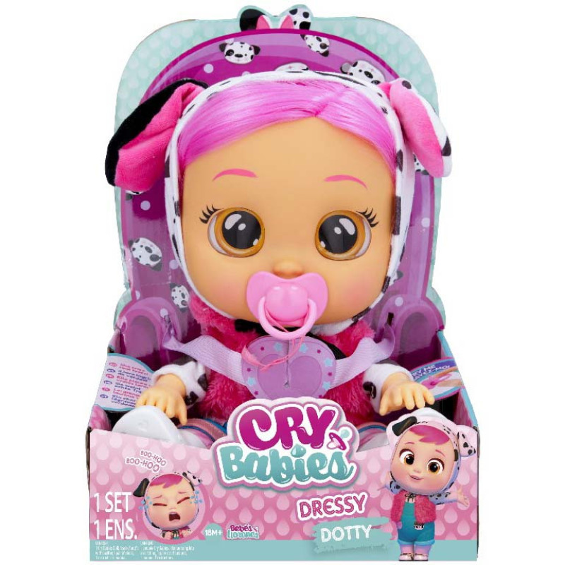 CRY BABIES bábika DRESSY DOTTY