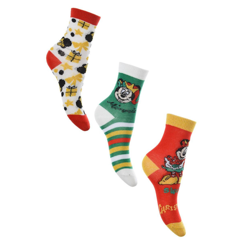 Ponožky Vianoce Minnie 3 kusy