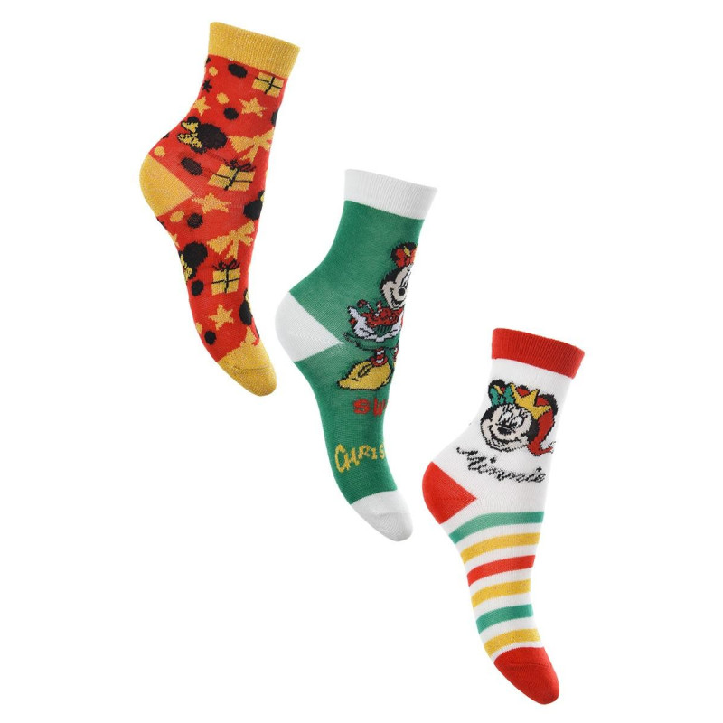 Ponožky Vianoce Minnie 3ks