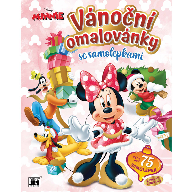 Vianočné omaľovánka so samolepkami Minnie