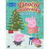 Vianočná omaľovánka so samolepkami Prasiatko Peppa