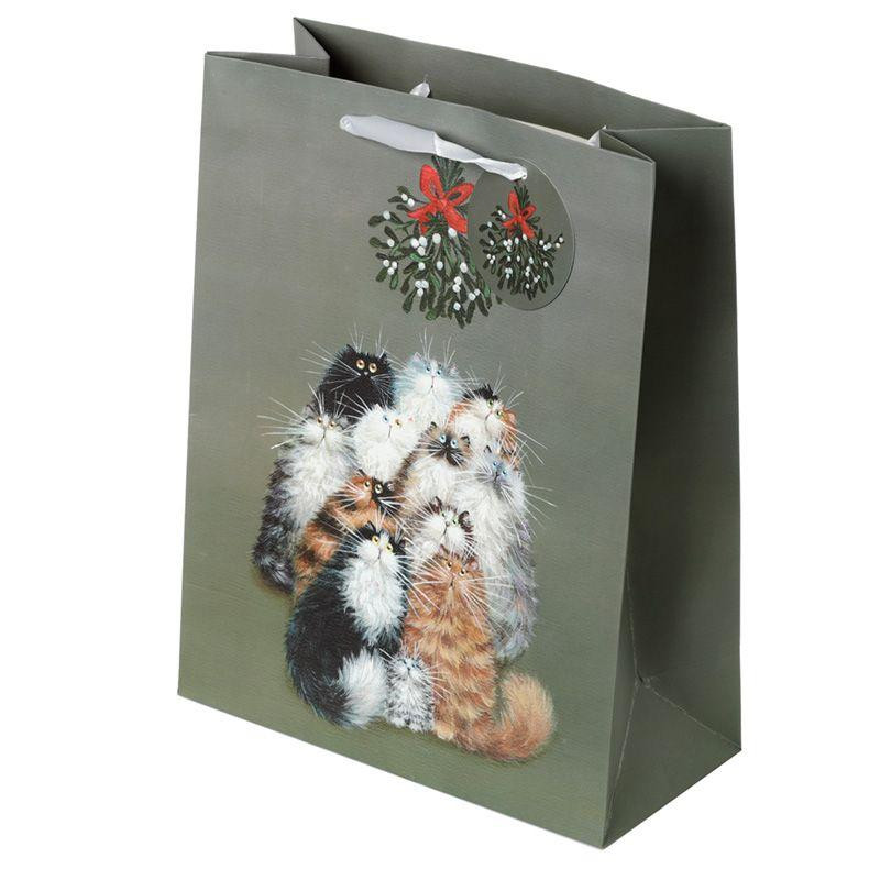 Vianočná darčeková taška Mačky