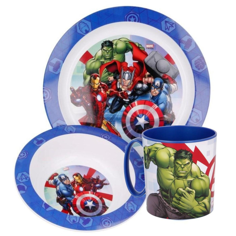 PLASTOVÝ SET AVENGERS 3-dielny