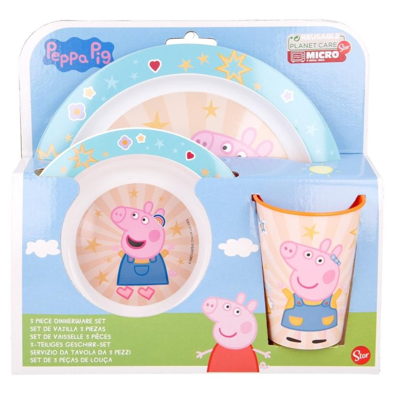 Plastový set Peppa Pig 3-dielny