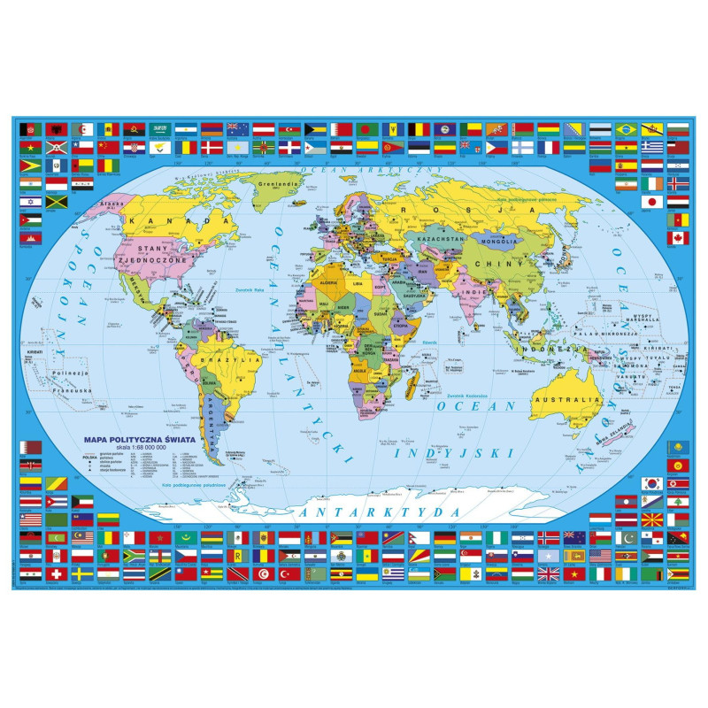 Podložka XL mapa sveta