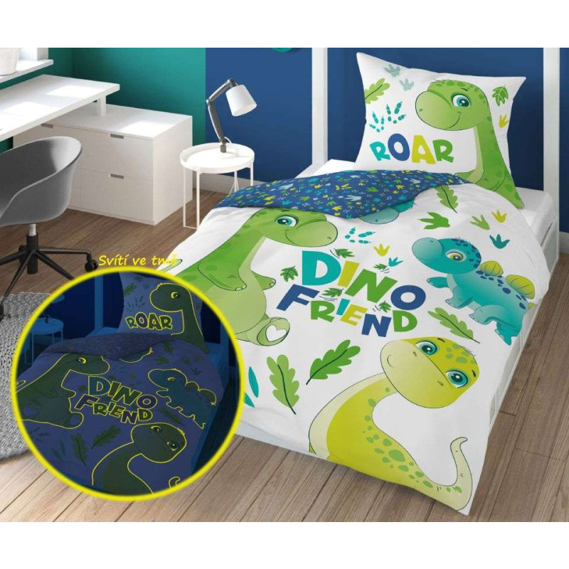Povlečení Dino Friend svítící