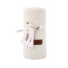 Pletená deka do kočíka bavlna bambus