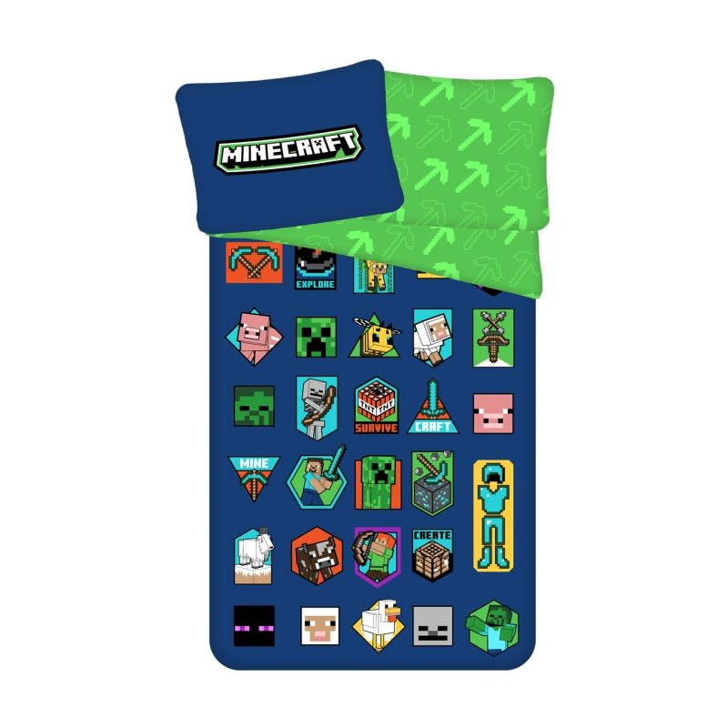 Obliečky Minecraft Badges