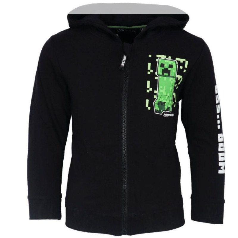 Mikina Minecraft čierna
