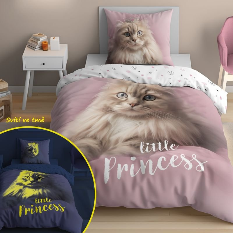 Obliečky Mačka Little Princess svietiaca