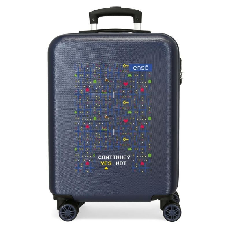 Cestovný kufor ABS Enso Gamer Navy ABS plast, 55 cm