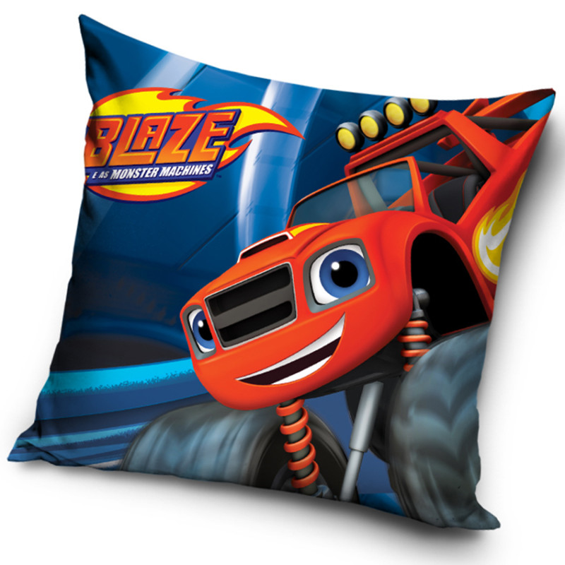 Povlak na polštářek Plamínek a Čtyřkoláci Rudý Monster Truck