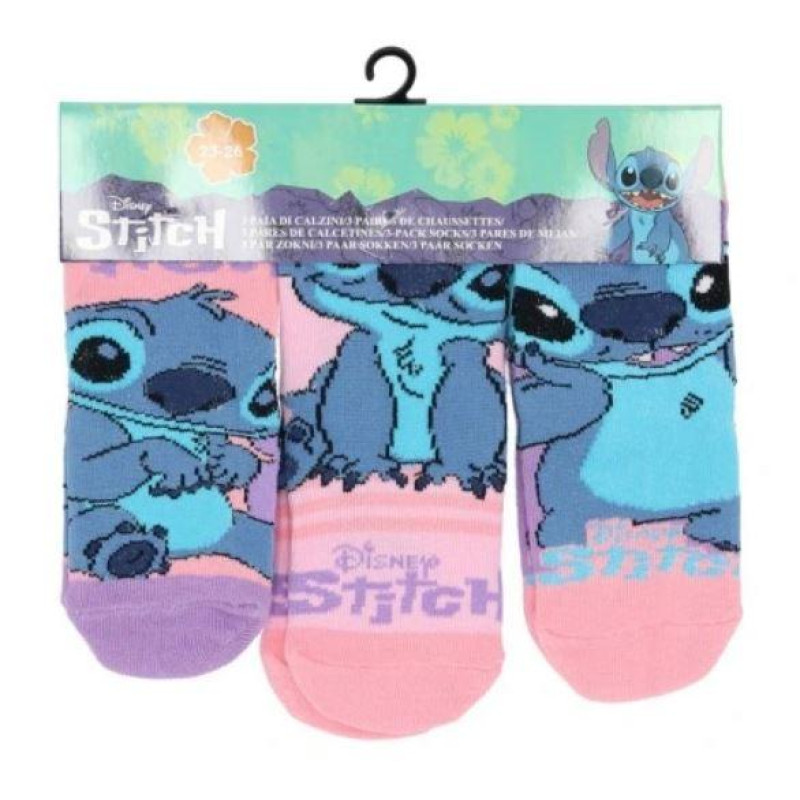Sada 3 ks Ponožky Lilo a Stitch 