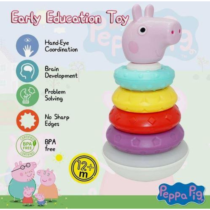 Pyramidová Skládačka Se Zvukovými Efekty Peppa Pig