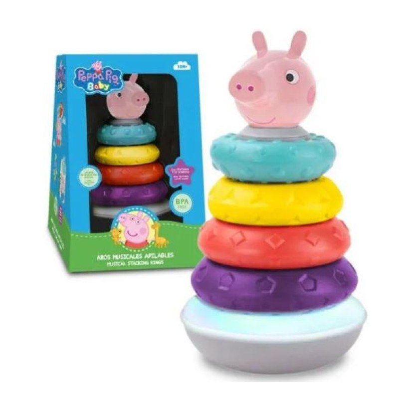 Pyramidová Skládačka Se Zvukovými Efekty Peppa Pig