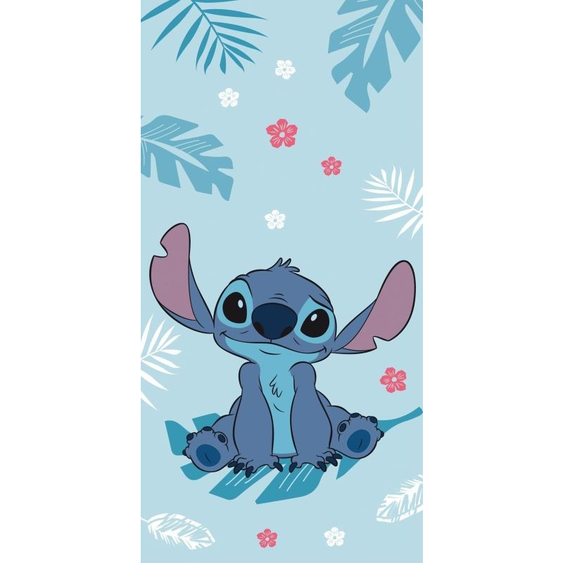 JERRY FABRICS Osuška Lilo and Stitch Blue  Bavlna - Froté, 70/140 cm