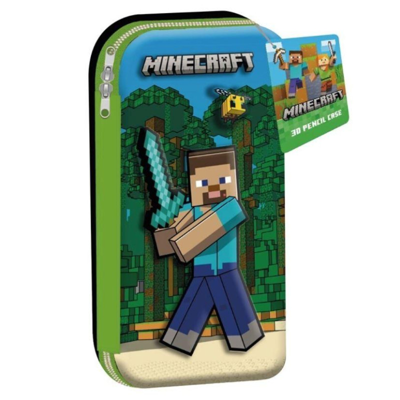 Penál Minecraft 3D Steve