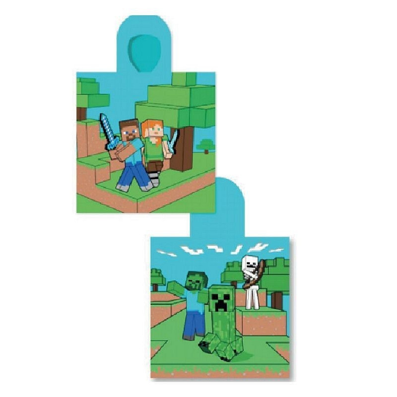 Pončo Minecraft  Bavlna - Froté 55/110 cm