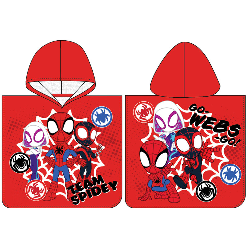 pončo Spidey Tým Malých Hrdinů