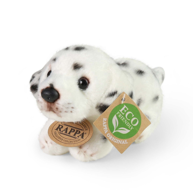 Plyšový pes ležící 15 cm ECO-FRIENDLY - nefunkční zvuk