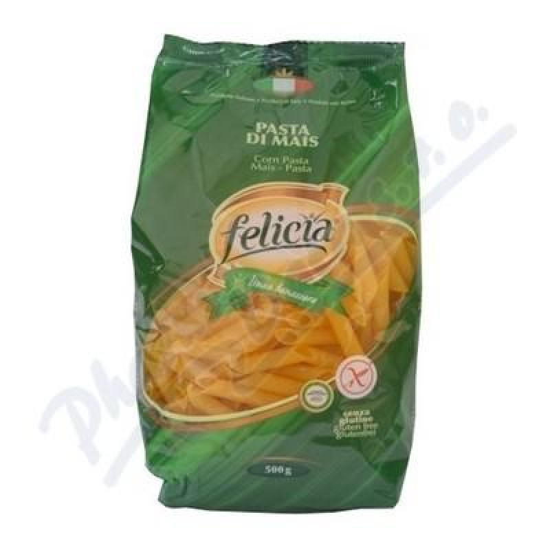 Kukuričné Penne Rigate - bezlepkové cestoviny Felicia 500g