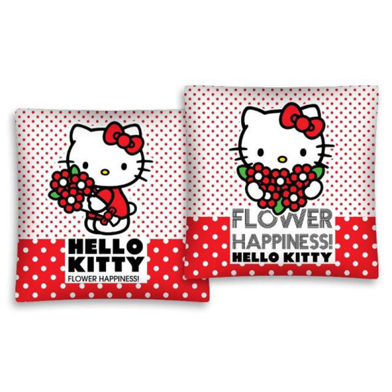Povlak na vankúšik Hello Kitty kytičky