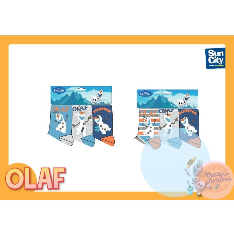 Ponožky Frozen Olaf 3ks