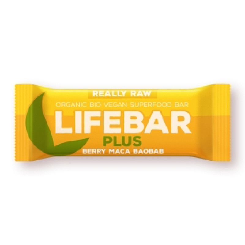 Lifebar PLUS s ovocím a macou BIO