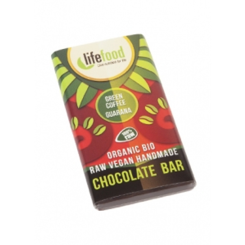 Lifefood Mini čokoládka káva s guaranou BIO