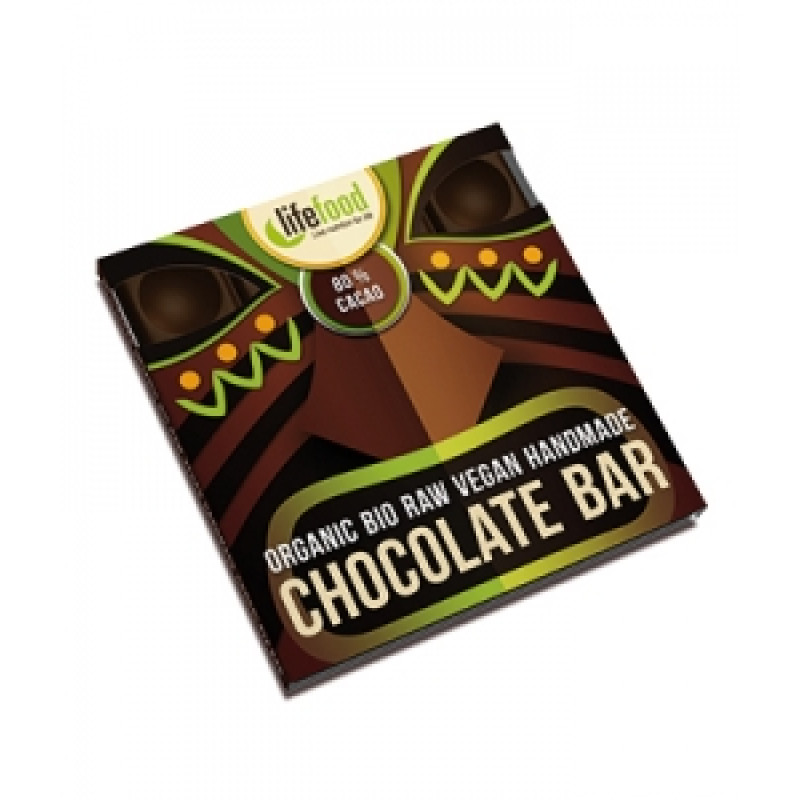 Lifefood stredná čokoláda 80 % kakaa BIO