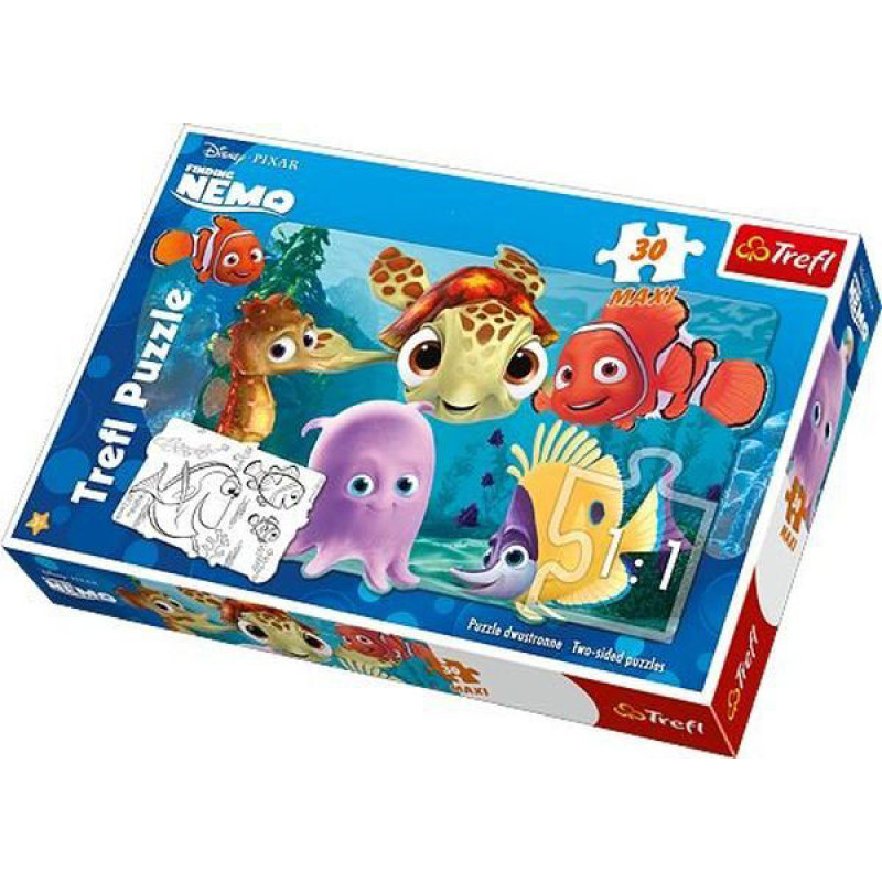 Puzzle Hľadá sa Nemo Obojstranné 30 dielikov