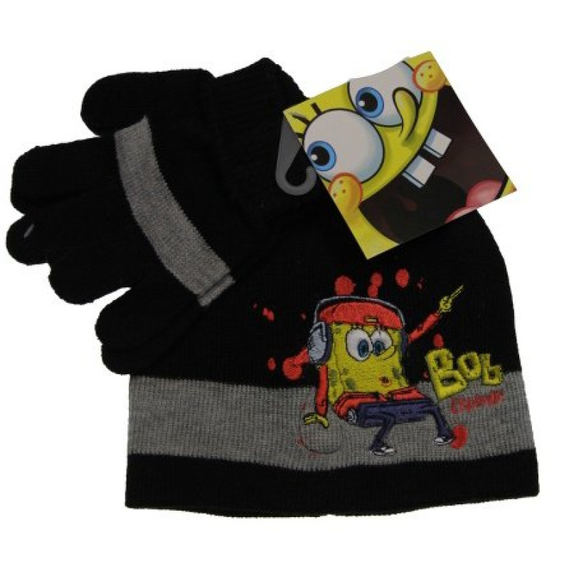 Čiapka a rukavice Sponge Bob