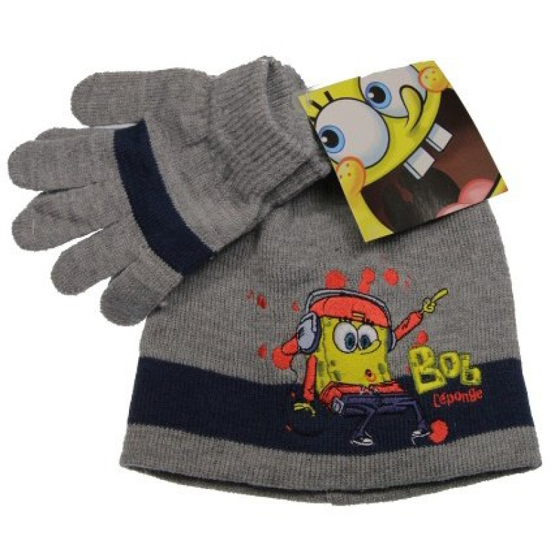 Čiapka a rukavice Sponge Bob