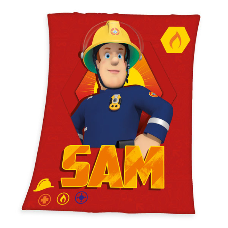 Deka fleece Požiarnik Sam