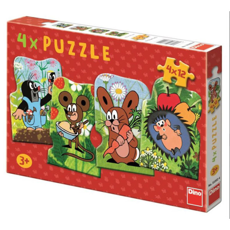 Puzzle Krteček 4v1