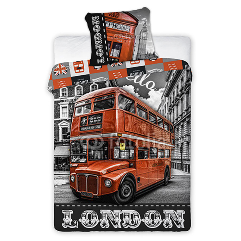 Obliečky London Bus ulice
