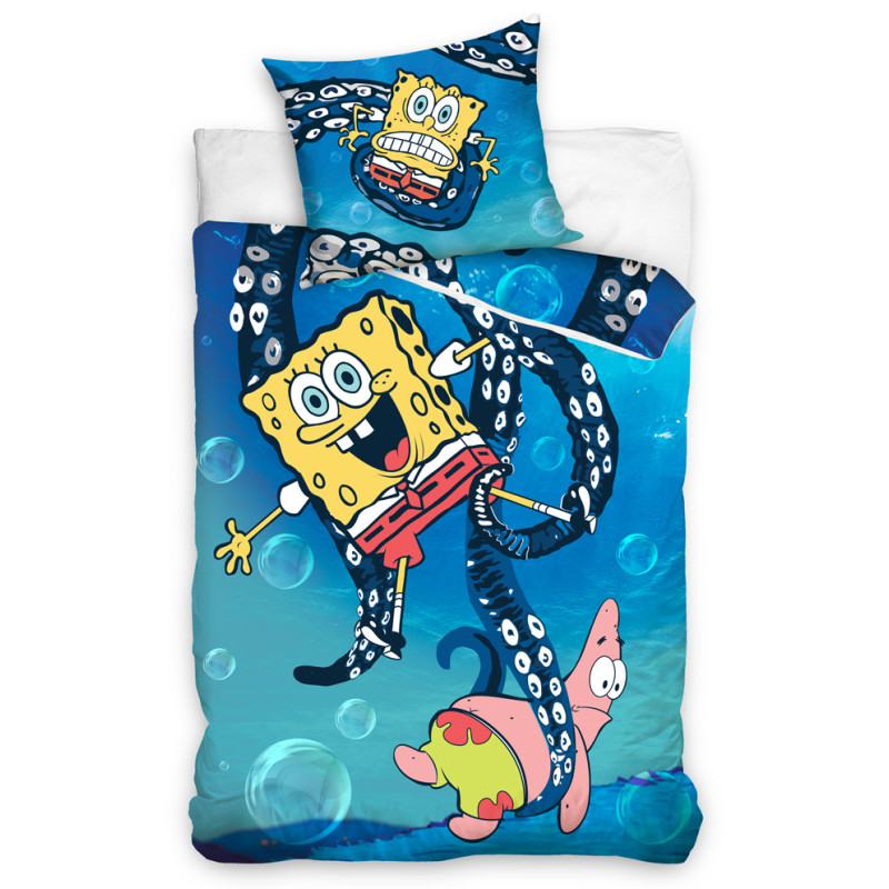 Obliečky Sponge Bob - Chobotnica