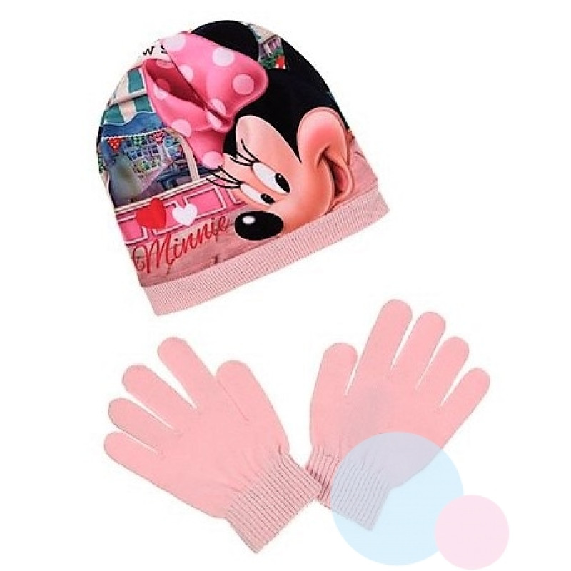 Čiapka a rukavice Minnie