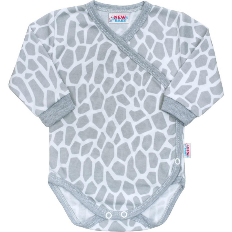 Dojčenské body celorozopínací New Baby Žirafa